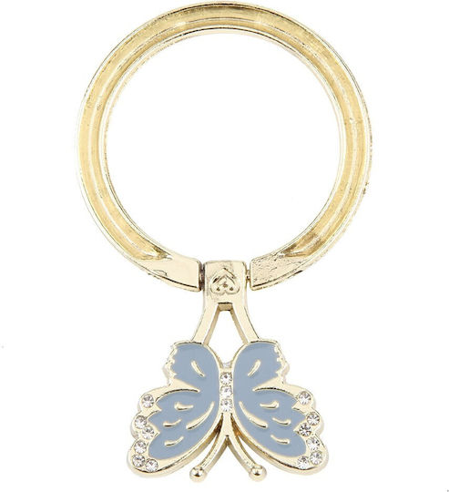 Butterfly Ring-Halter Für Handy In Hellblau