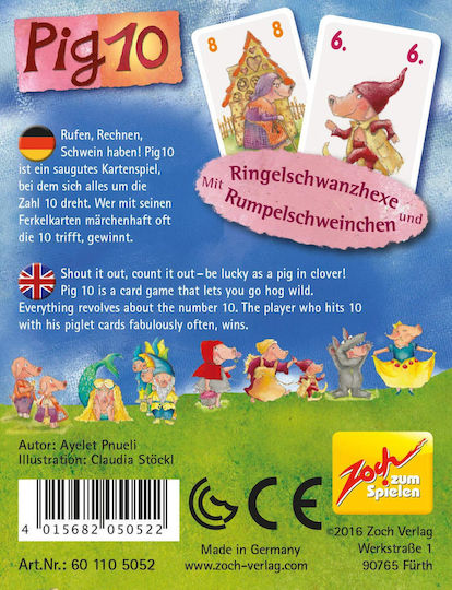 Board Game Pig 10 for 2-8 Players 6+ Years Old (EN) Zoch Verlag