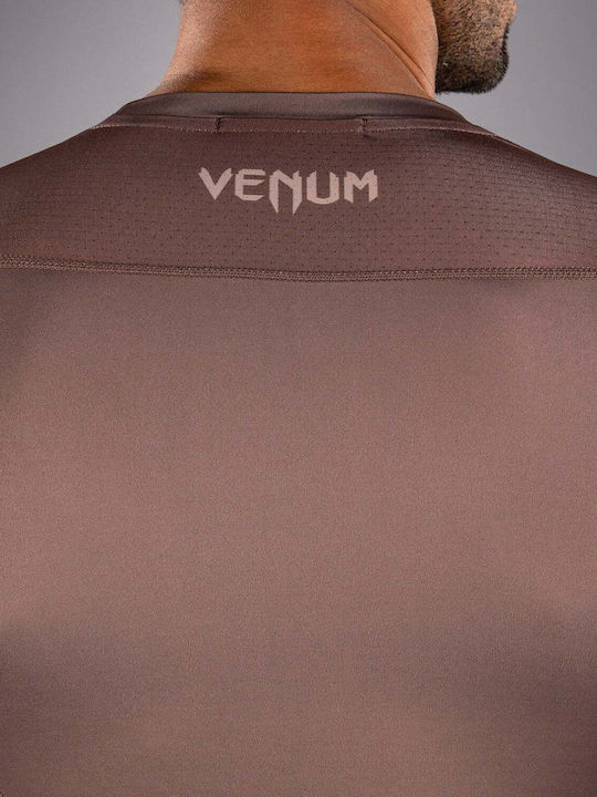 Venum Men's Long Sleeve Shirt VENUM-05914-035 for Jiu-Jitsu Brown