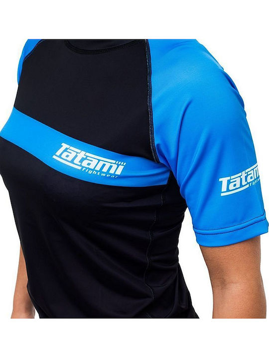 Tatami Fightwear Мъжка Къс Ръкав Блуза За Джиу-Джицу Синя