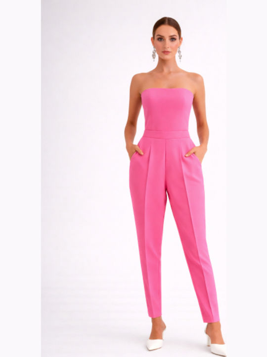 Women's Fabric Trousers in Regular Fit Pink SB-41046-26TR-PINK