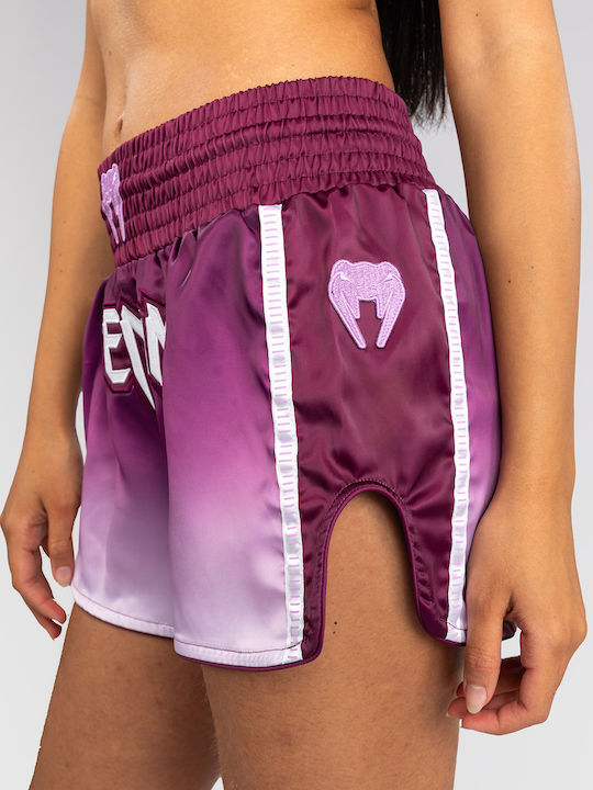 Women's Muay Thai Shorts Venum Iris Plum White