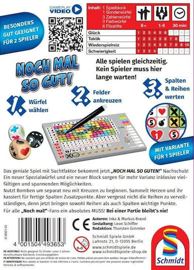 Board Game Noch Mal So Gut! for 1-6 Players 3+ Years Old (GER) Schmidt Spiele