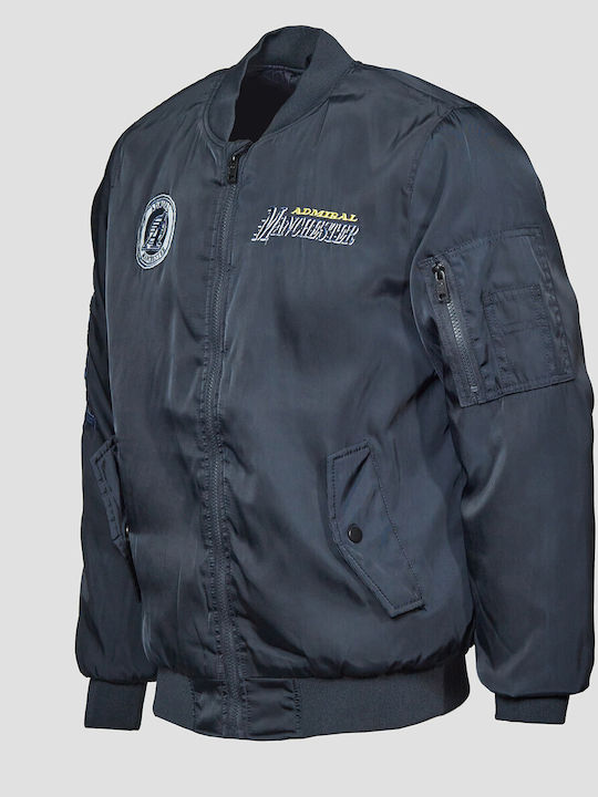 Winter Bomber Herren Jacke Blau