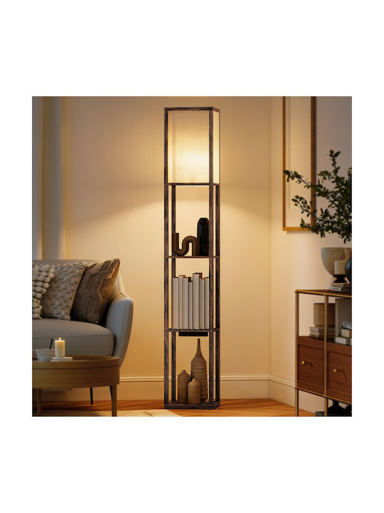 HomCom Lampadar de Podea Maro
