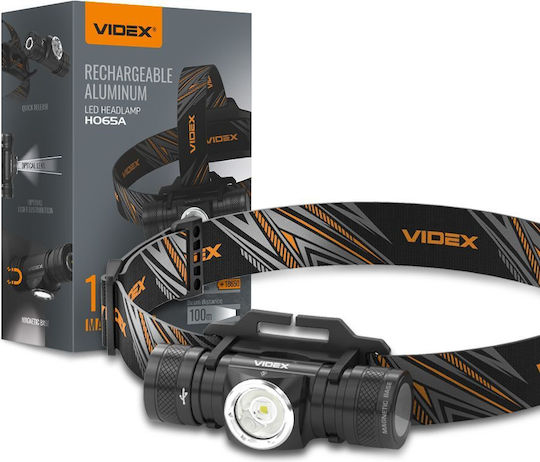 Videx Φακός Κεφαλής LED με Μέγιστη Φωτεινότητα 1200lm