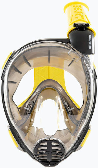 CressiSub Komodo Silicone Full Face Yellow Diving Mask