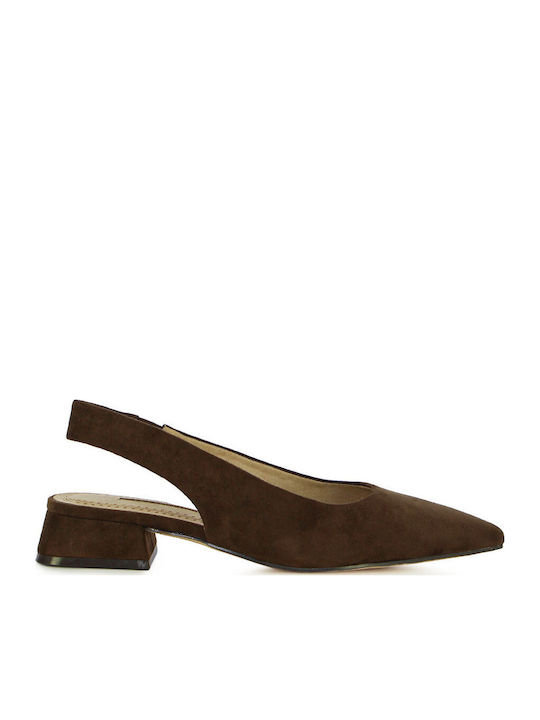 Heels with Low Heel Brown