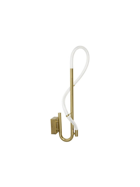 kelvo Modern Wall Lamp with Integrated LED and Adjustable Warm to Cool White Light Gold 30x30cm