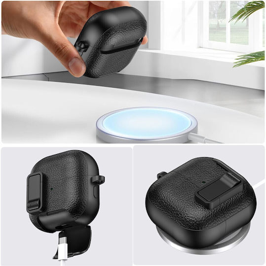 Silicone Case With Hook In Black Colour For Huawei FreeClip 2