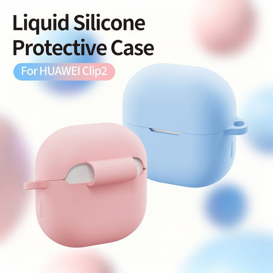 Silicone Case With Hook In Green Colour For Huawei FreeClip 2