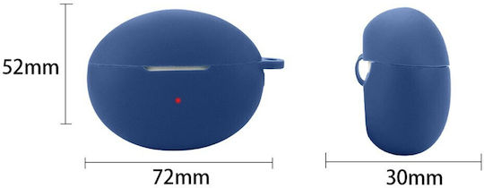 Silikon-Hülle Mit Haken In Blau Für Huawei FreeBuds 6i