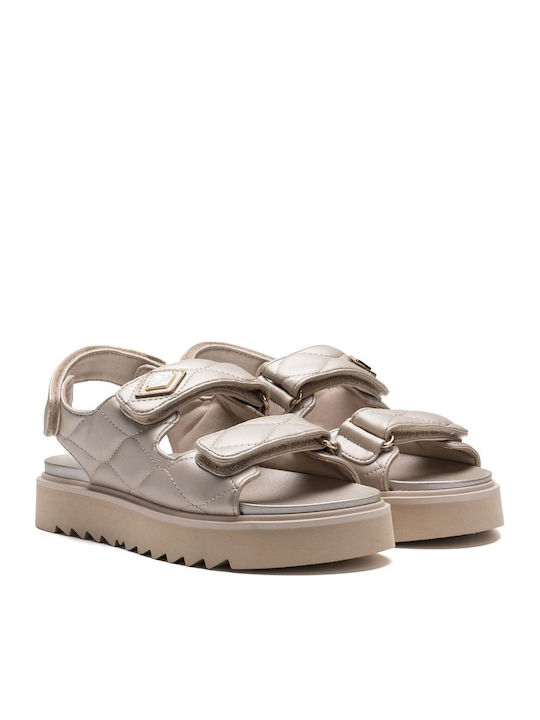 Γυναικεία Σανδάλια Flatforms Χρυσά