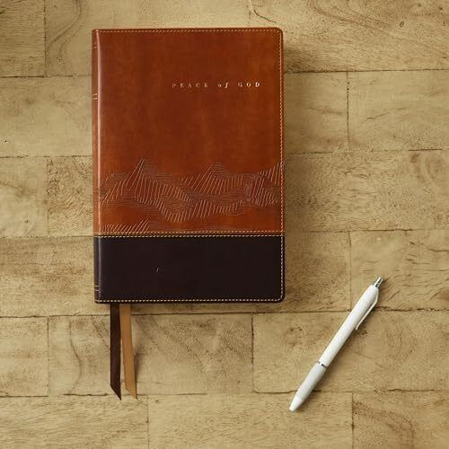 Peace Of God Bible: Discover And Experience God's Shalom Throughout The Bible (nkjv, Brown Leathersoft, Red Letter, Comfort Print)