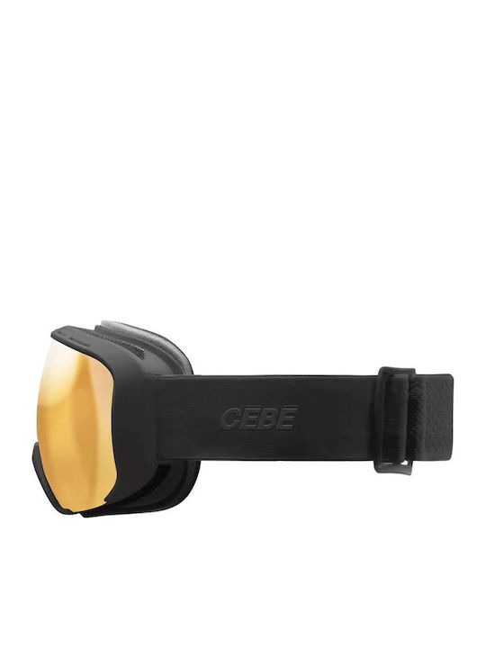 Cebe Ski & Snowboard Goggles Adults Black With Lens In Black Colour