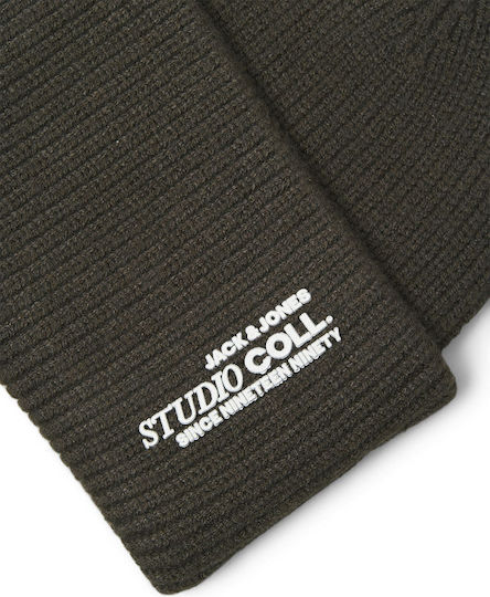 Beanie Men's Knitted Beanie in Brown Colour