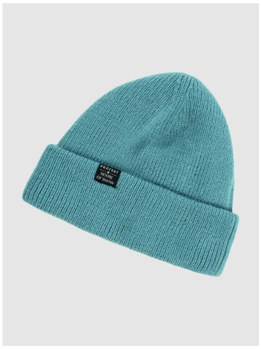 Beanie Γυναικείος Σκούφος Πλεκτός σε Μπλε χρώμα