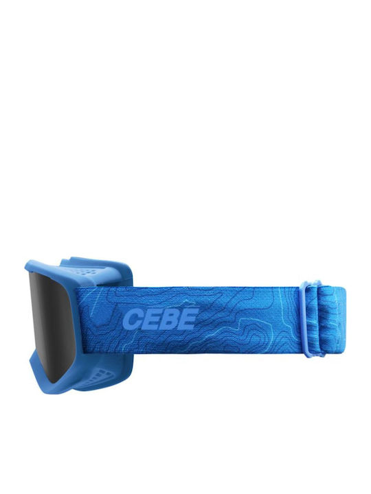 Cebe Μάσκα Σκι & Snowboard Παιδική Μπλε με Φακό σε Μπλε Χρώμα