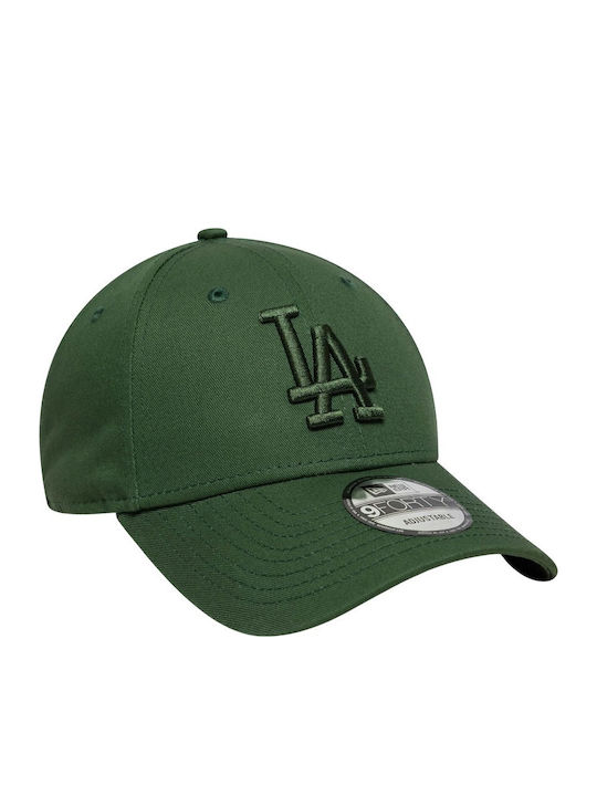 New Era Mlb Le La Dodgers 9forty Șapcă Reglabilă Verde Închis