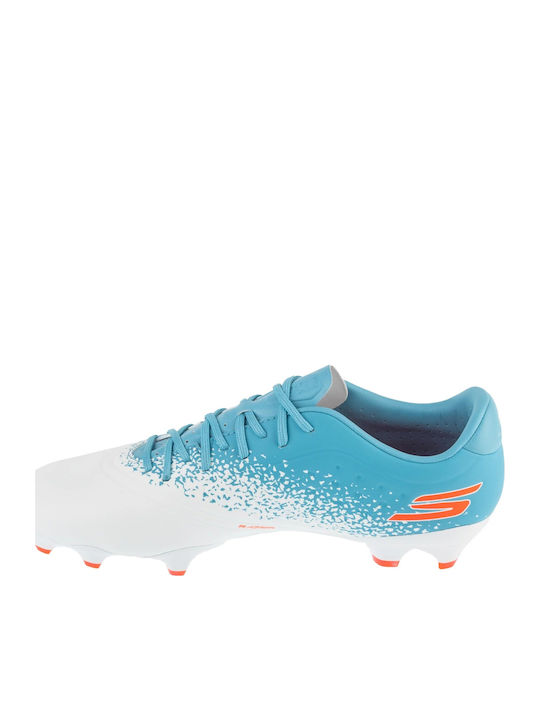 Skechers Razor 1.5 Academy Fg Football Shoes with Cleats FG White