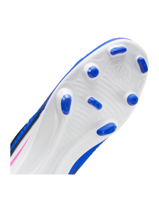 Nike Phantom 6 High Club Football Shoes with Cleats FG/MG Blue