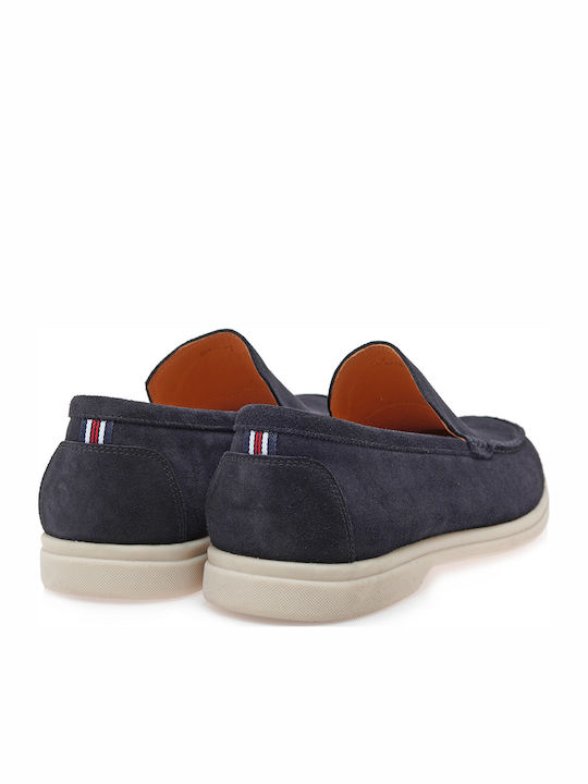 Suede Ανδρικά Loafers σε Μπλε Χρώμα