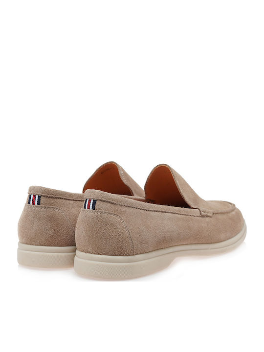 Suede Ανδρικά Loafers σε Μπεζ Χρώμα