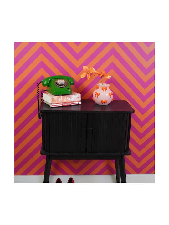 Beauty Home Βάζο Κορδέλες – Ροζ Πορτοκαλί 14,5×14,5x13cm Beauty Home