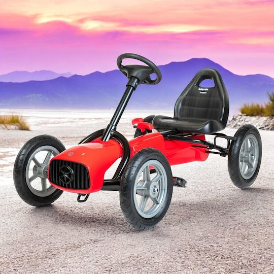 Go Kart Cu Un Loc Cu Pedală Roșu Pentru 8+ Ani