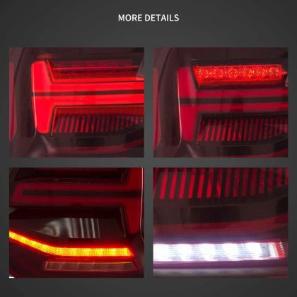 Led Taillights Vw Polo 2009-2017 Gti R Design Running Red Set 2 Pieces