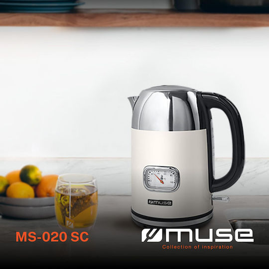 Muse Fierbător 1.7lt 2200W Bej