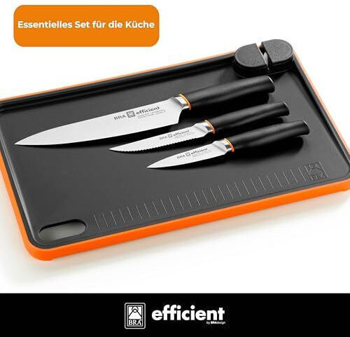 Bra Efficient Σετ Μαχαίρια από Ανοξείδωτο Ατσάλι 3τμχ