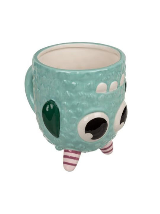 Monster Becher Keramik Blau