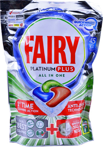 Fairy Platinum Plus All In 1 1x45 Капсули за съдомиялна