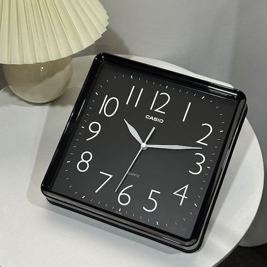 Casio Wall Clock Plastic Black