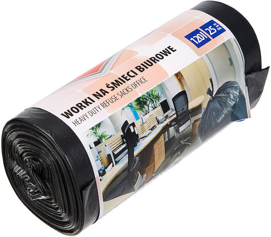 Office Products Trash Bags for the Garden Capacity 120lt 109x69cm 25pcs Black