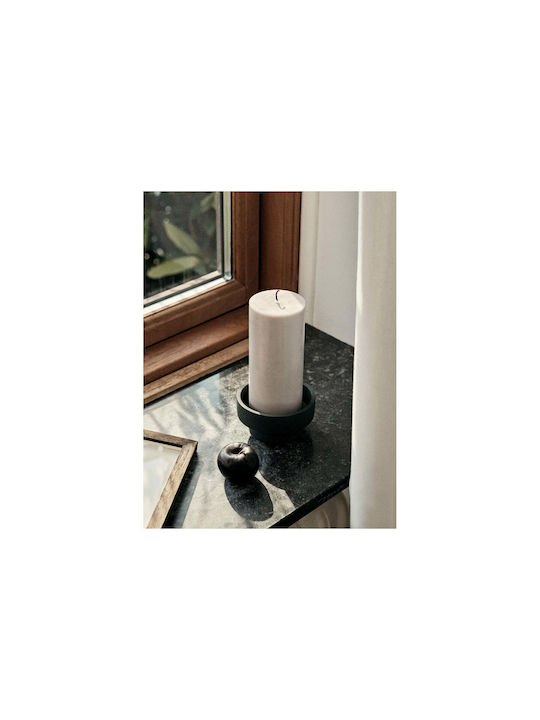 Öko-Stumpenkerze Weiß Brenndauer 50 Std. Ø6,7 x H15 cm Broste Copenhagen