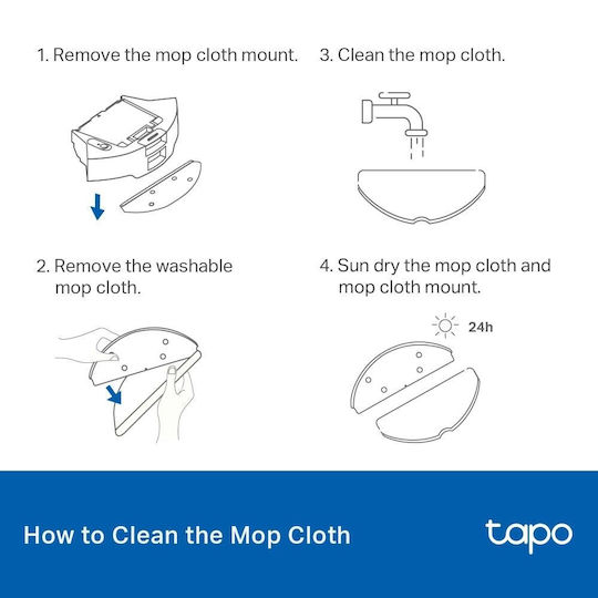 TP-LINK Tapo Rva301 Cloth for Robot Vacuum Cleaner