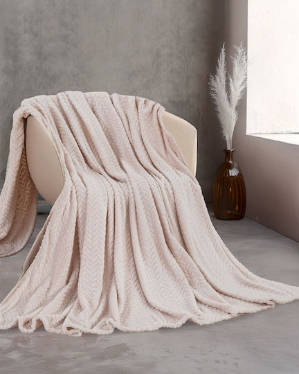 Rythmos Harmonie Одеяло Полар Преголяма 220x240см Фуксия