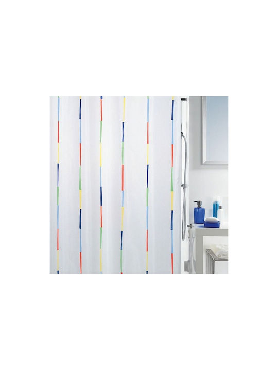 Dimitracas Duschvorhang Stoff 180x200cm Mehrfarbig
