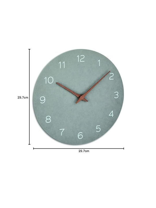 TFA Wall Clock Plastic Grey Ø29.7cm