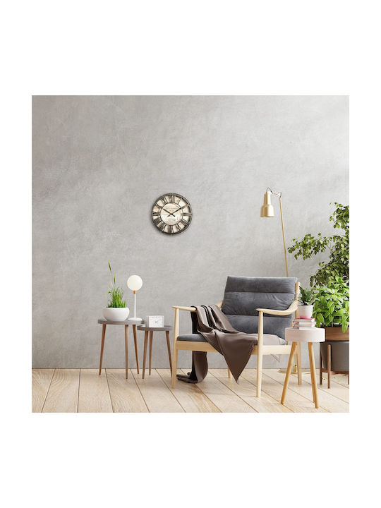 Atmosphera Leise Antikes Wanduhr Kunststoff Coffee Ø21cm