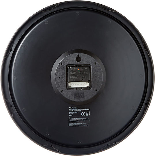 TFA Ceas de Perete Plastic Negru