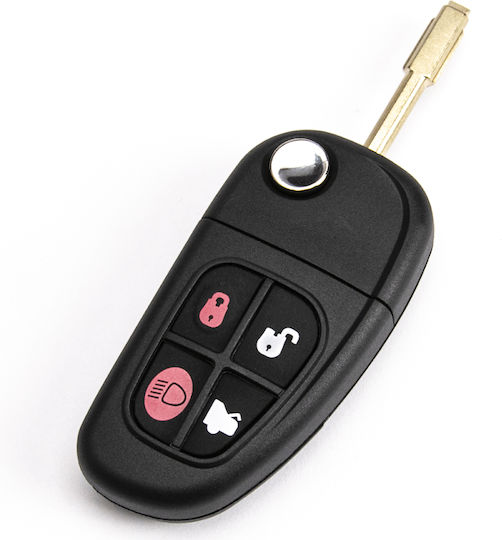 Car Key Shell Jaguar S-type X-type Xj Xjr Fo21 4 Buttons