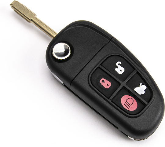 Car Key Shell Jaguar S-type X-type Xj Xjr Fo21 4 Buttons