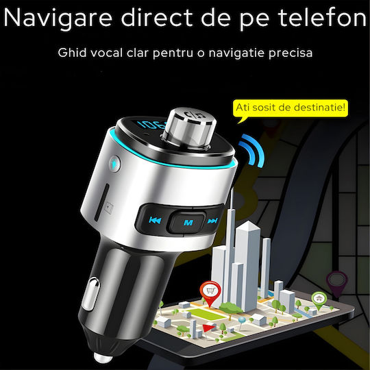 SGTT FM Transmitter Αυτοκινήτου με Bluetooth / MicroSD / USB