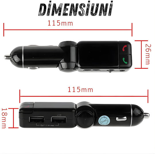 SGTT FM Transmitter Αυτοκινήτου με Bluetooth / USB