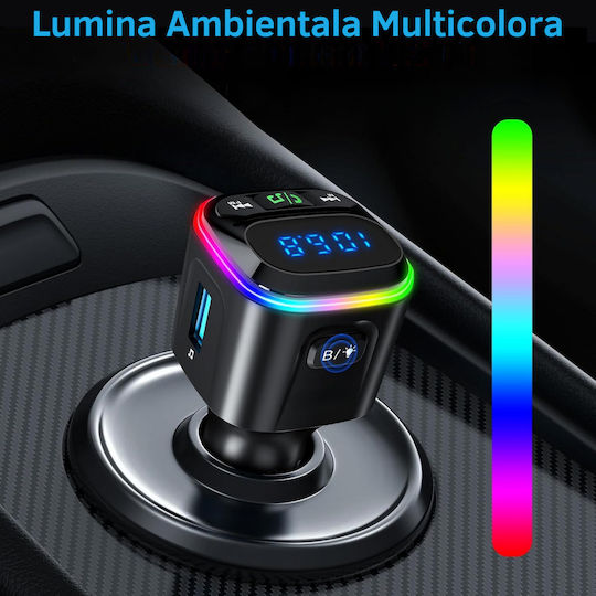 SGTT Car FM Transmitter with Bluetooth MicroSD USB