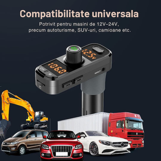 SGTT FM Transmitter Αυτοκινήτου με Bluetooth / USB / MicroSD