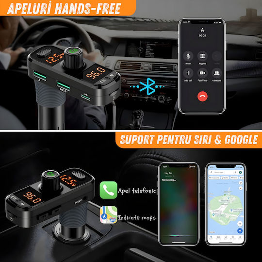 SGTT FM Transmitter Αυτοκινήτου με Bluetooth / USB / MicroSD